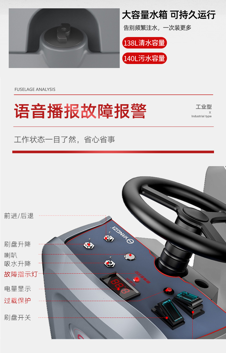 揚(yáng)子X(jué)7駕駛式洗地機(jī)(圖14) 揚(yáng)子X(jué)7駕駛式洗地機(jī)(圖14)